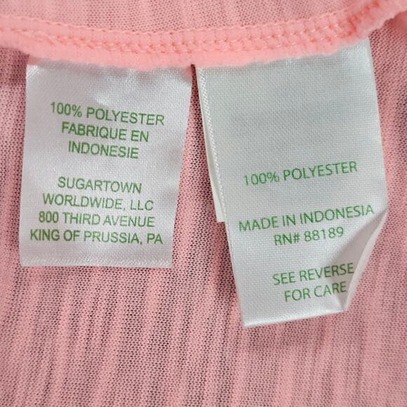 Lilly Pulitzer Luxletic Tank Top Womens XS Orange Peach Corinna Athleisure - Picture 7 of 10